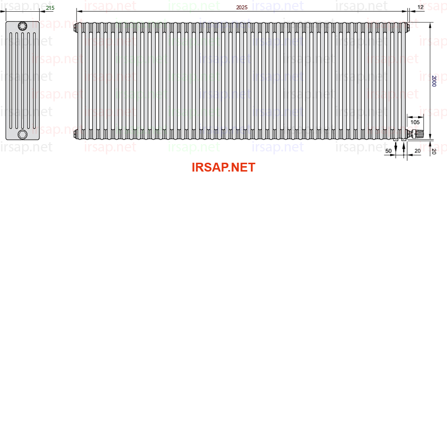 Радиатор IRSAP Tesi 62000/45 T26 CL 01